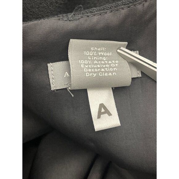 Ann Taylor Women Black Sleeveless Wool Embroidery Trim Sheath Dress Size 6 - Picture 9 of 10